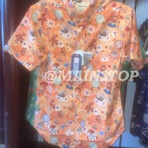 Disney Parks Toy Story RSVTLS Button Up Shirt Orange 2026 Disneyalnd